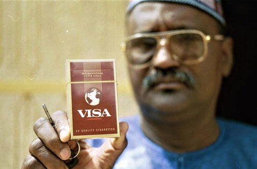 Visa cigarety Afrika